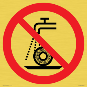 Prohibition: Do not use for wet grinding